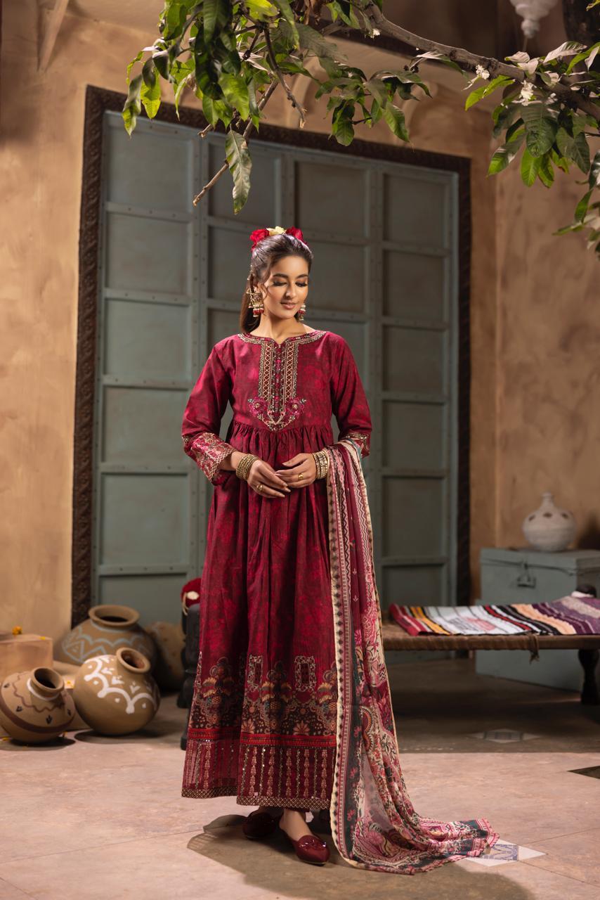 KHATOON Rusty 3-Piece Lawn Suit