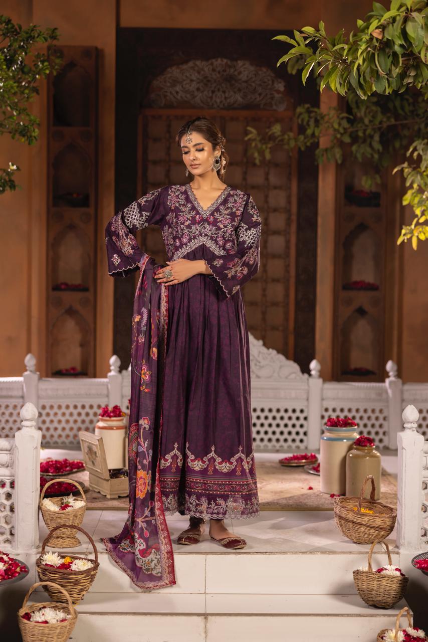 KHATOON Ecuador 3-Piece Lawn Suit