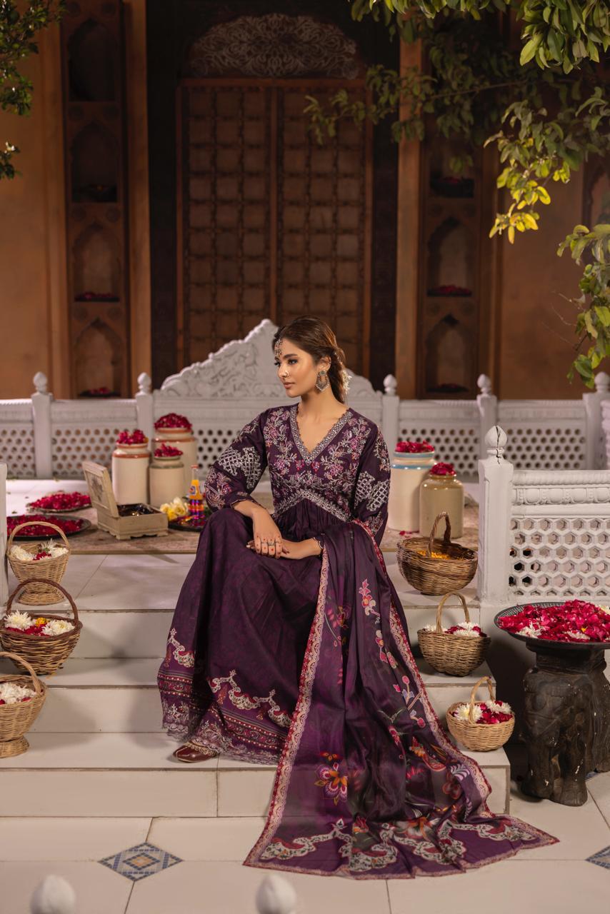 KHATOON Ecuador 3-Piece Lawn Suit