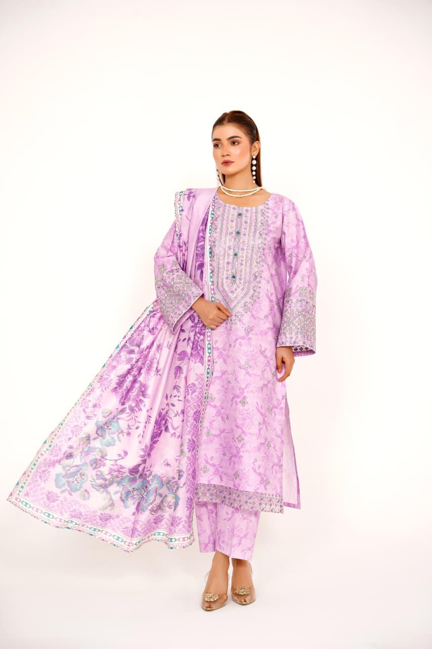 KHATOON Rehaab 3-Piece Lawn Suit