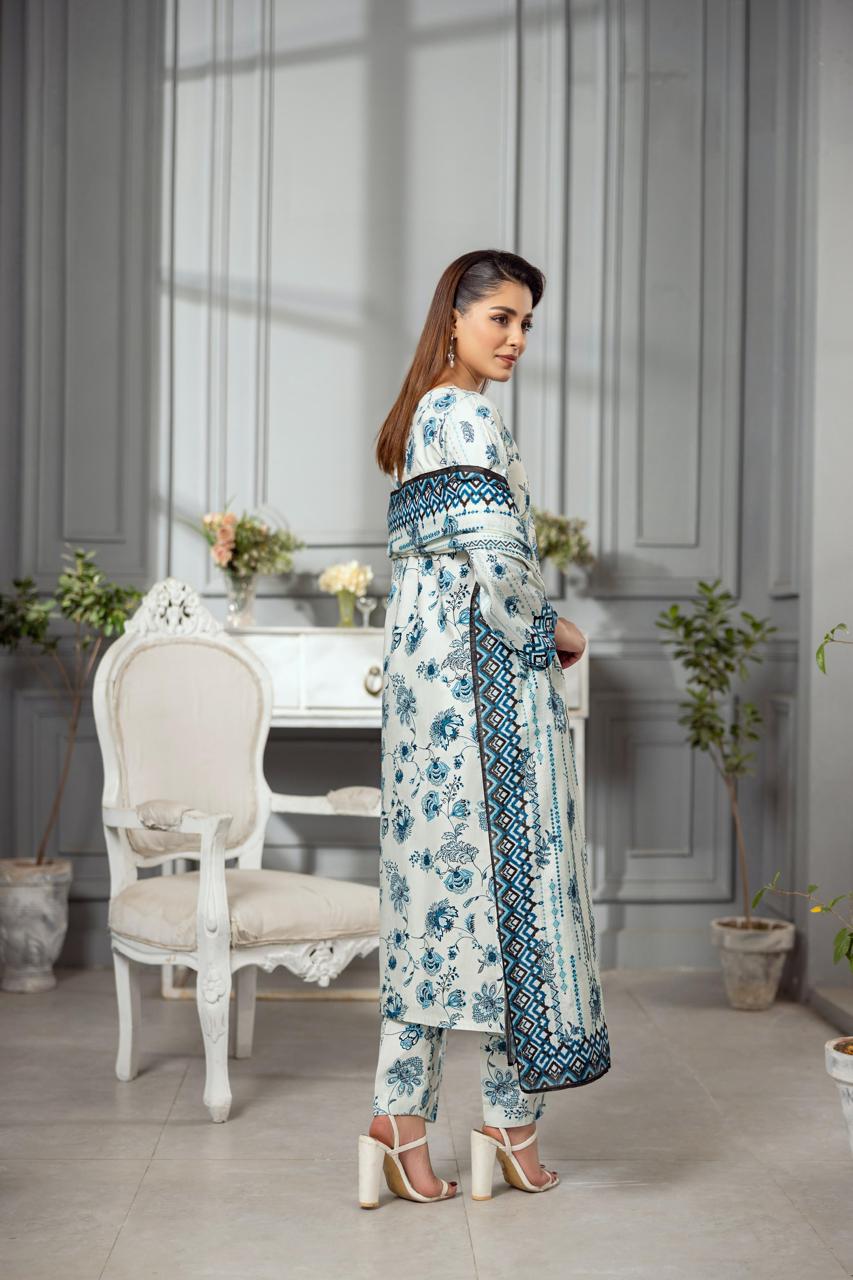 KHATOON Periwinkle 3-Piece Lawn Suit